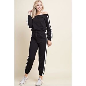 Side Stripe Athletic Joggers